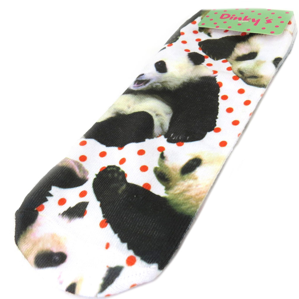 Chaussettes humoristiques \'Pandas\' blanc noir - [P3110]