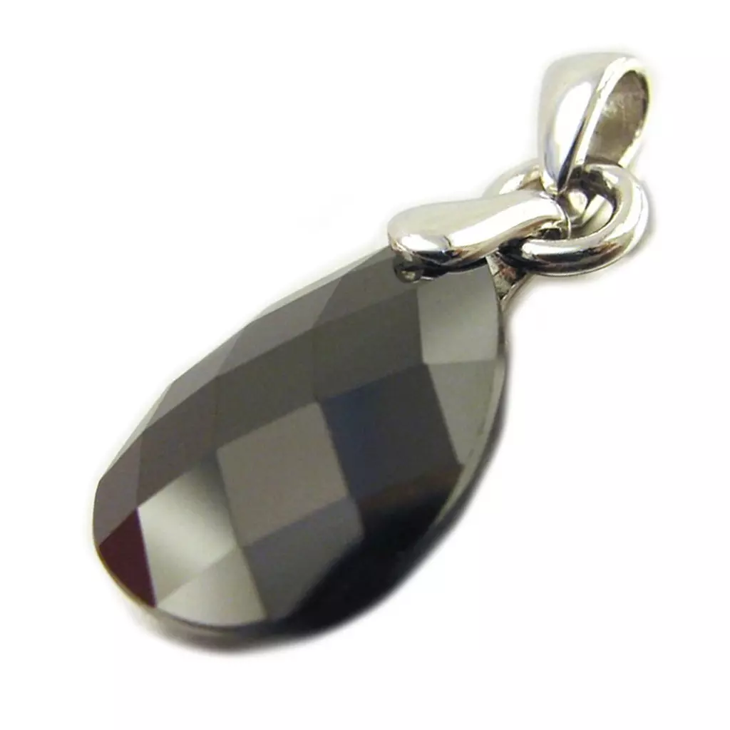les trésors de lily Pendentif Argent 'Linda' Noir [E9190]