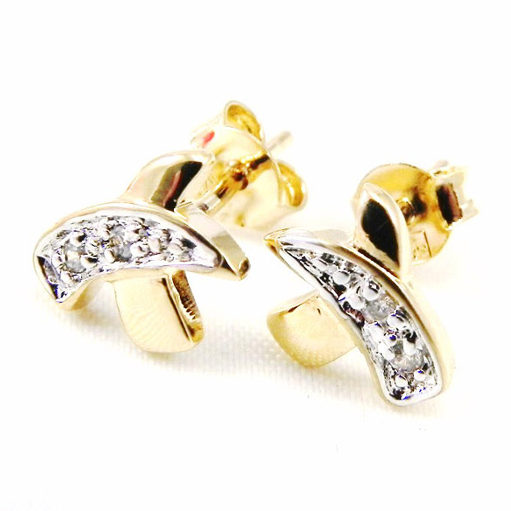 Boucles Plaqué Or \'Déesse\'  - [G9400]