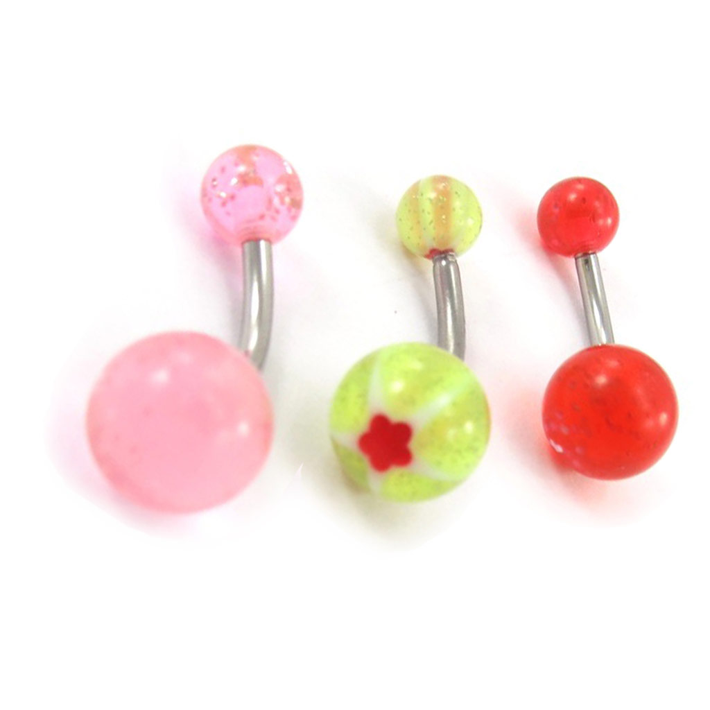 Set de 3 Body Piercing \'Tecno\'  - [J9574]