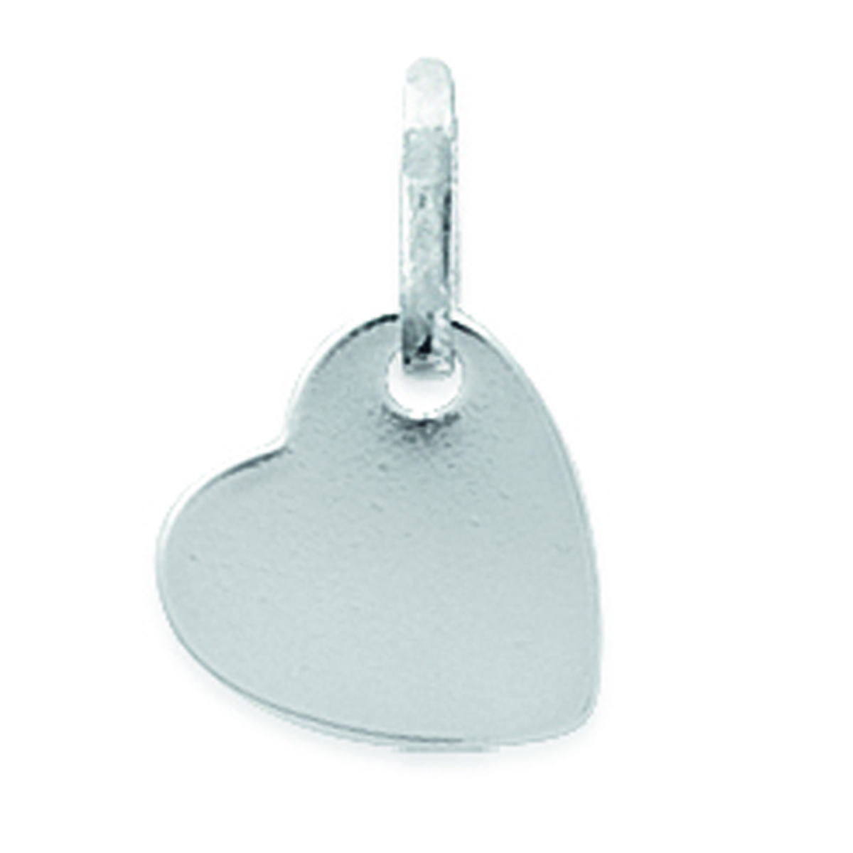 Pendentif Argent \'Coeur Mini\' argenté (à Graver) - 10x10 mm - [B9894]