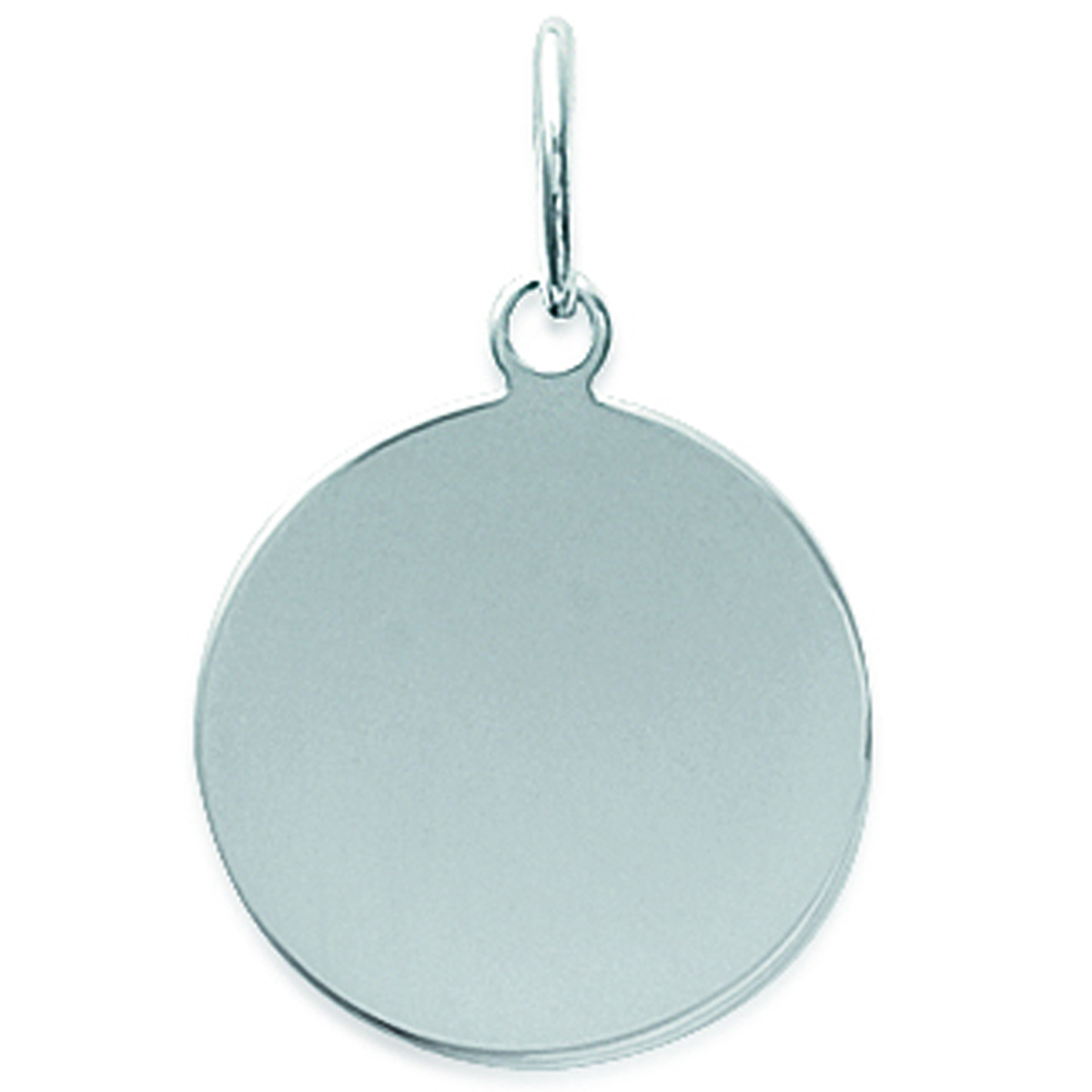 Pendentif Argent \'Médaille Ronde\' argenté - 17 mm - [B9895]