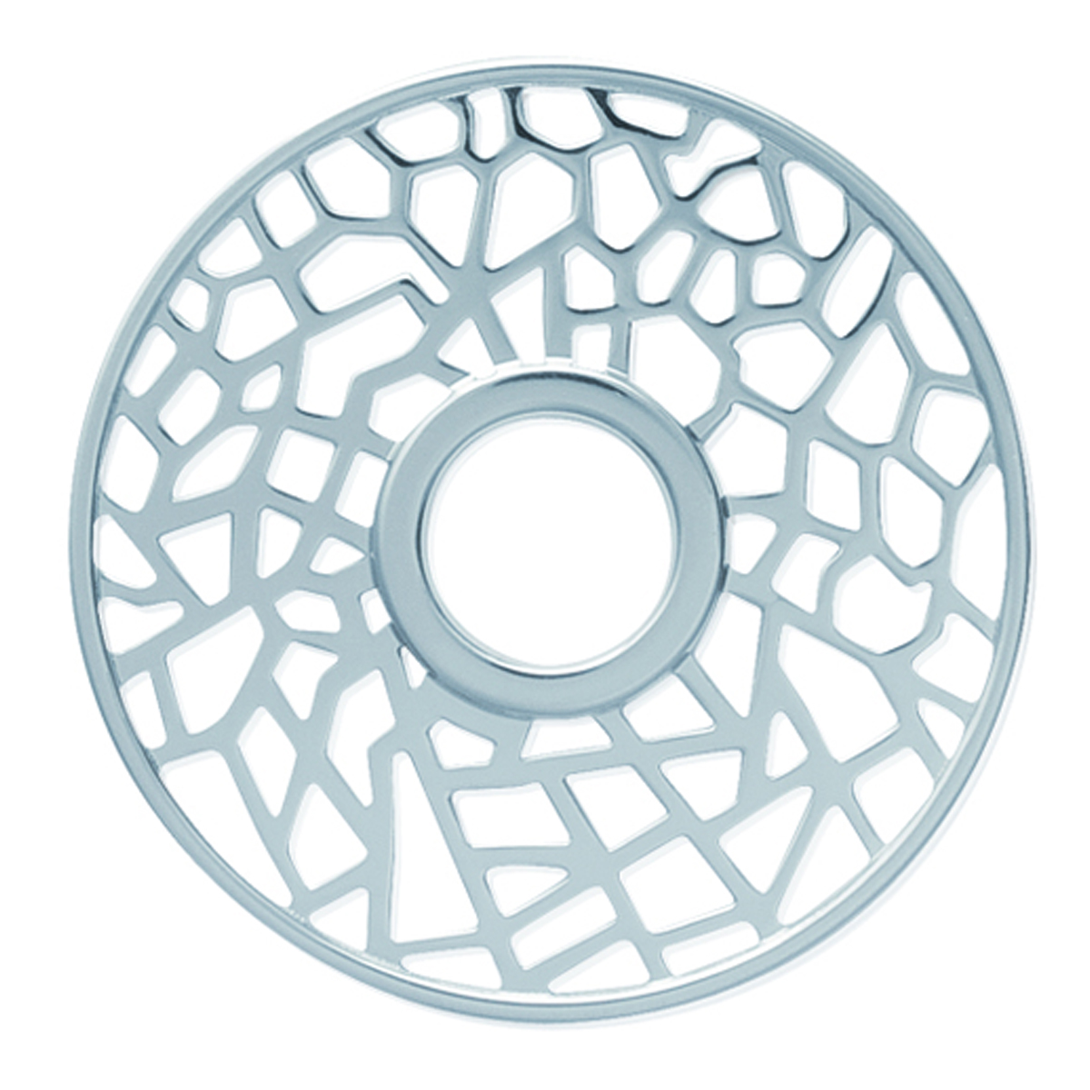 Pendentif Argent \'Chorégraphie\' argenté - 40 mm - [H6181]