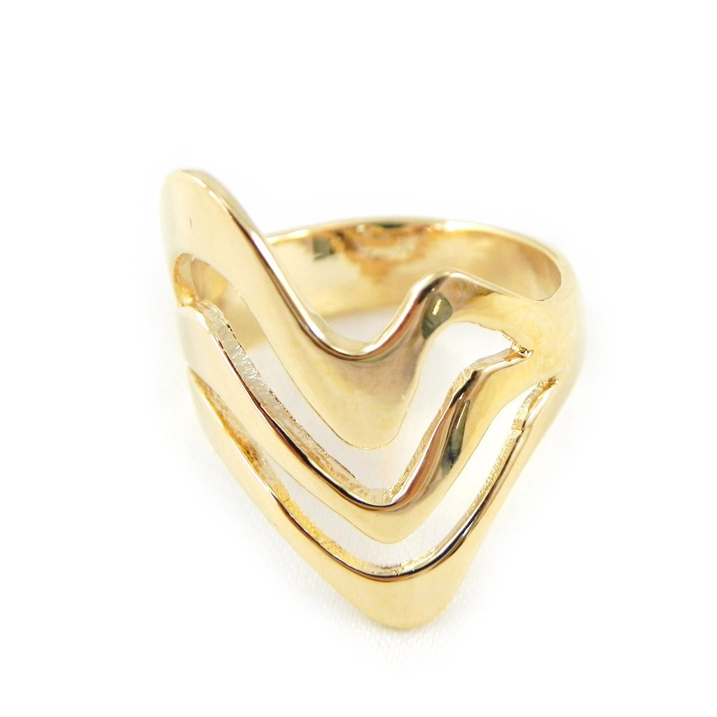 Bague Plaqué Or \'Cleopatra\'  - [D6813]