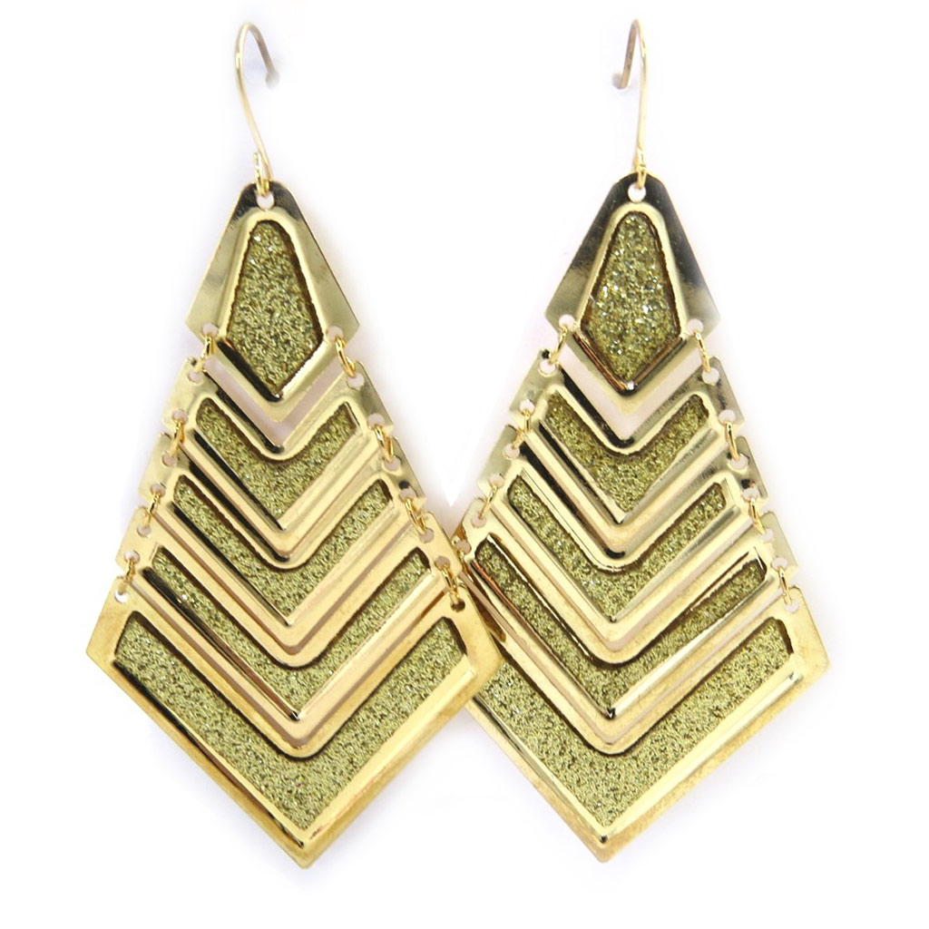 Boucles \'Cléopatra\' doré - [L7623]