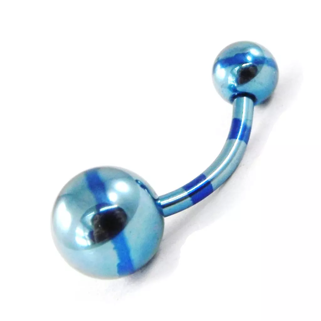les trésors de lily Body Piercing 'Neo' bleu anodisé [H9192]