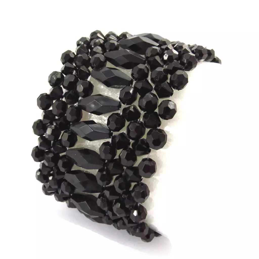 les trésors de lily Bracelet Créateur 'Scarlett' noir [J6949]