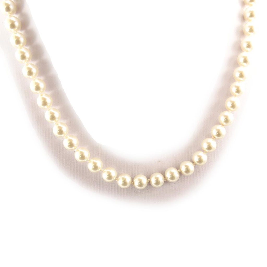 Collier \'Perla\' ivoire (8 mm) - [J7773]