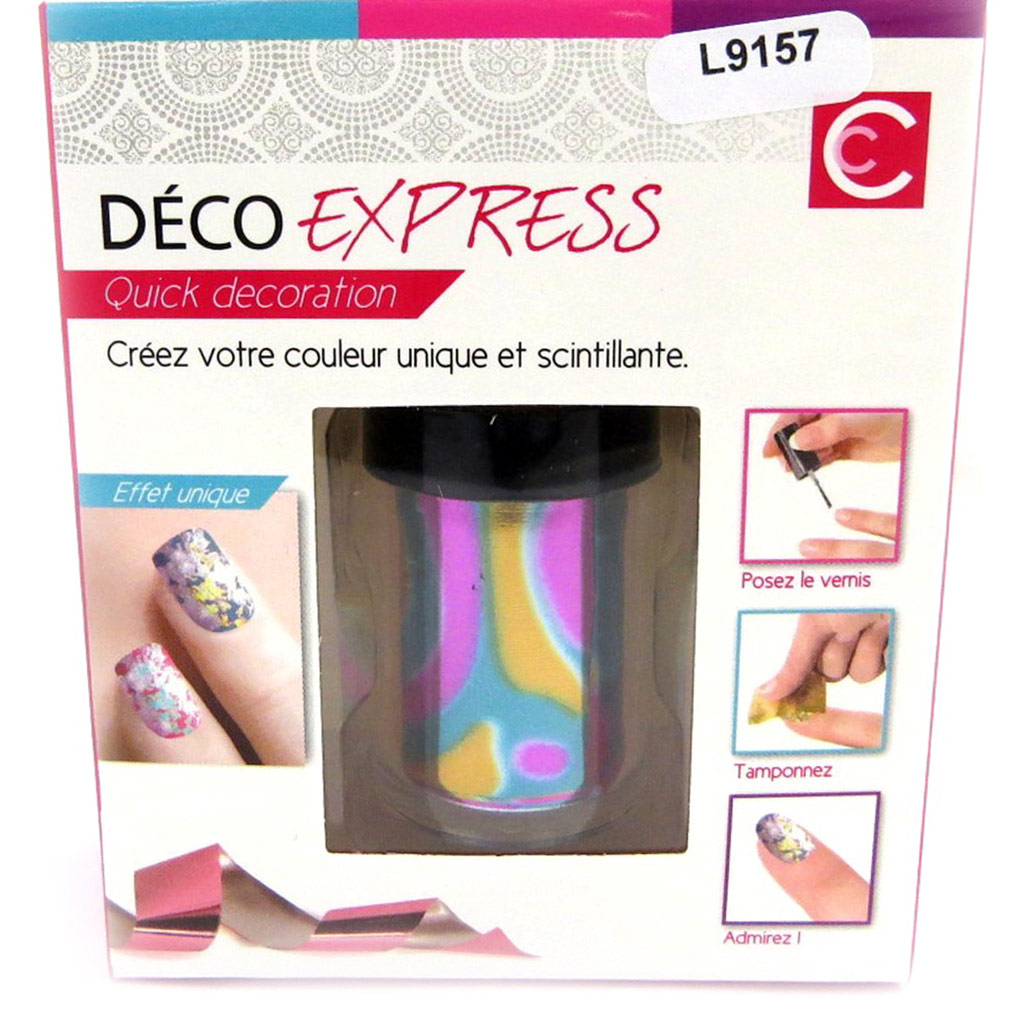 Déco express ongles \'Coloriage\' tutti frutti métal - [L9157]