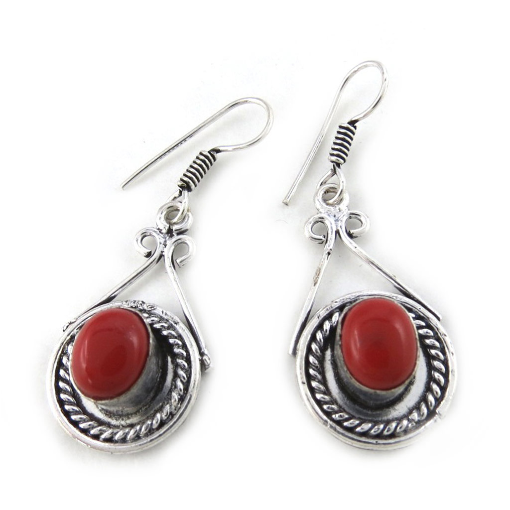 Boucles Créateur \'Kilimanjaro\' rouge - [M4134]