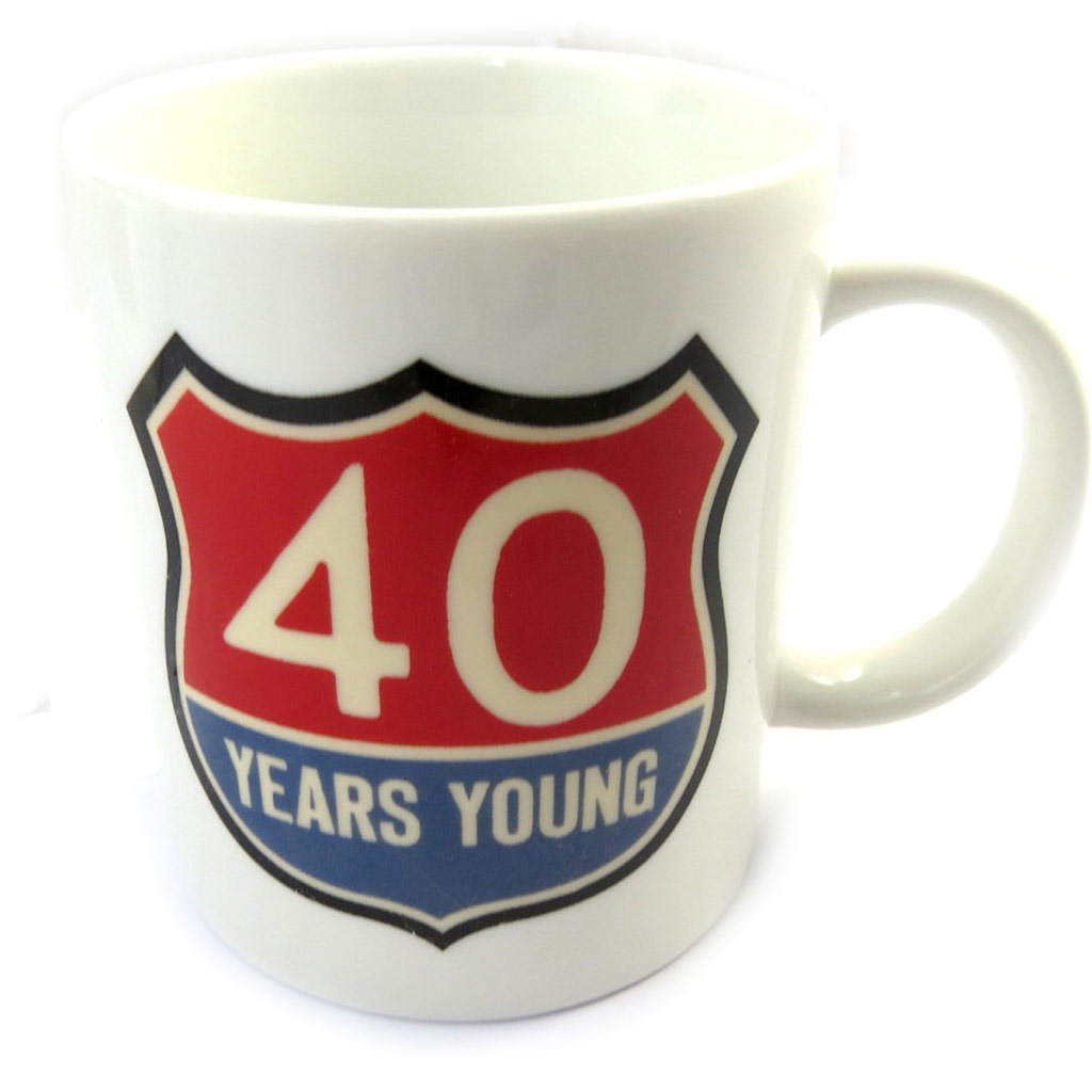Mug anniversaire \'40 ans\' vintage - [M6754]