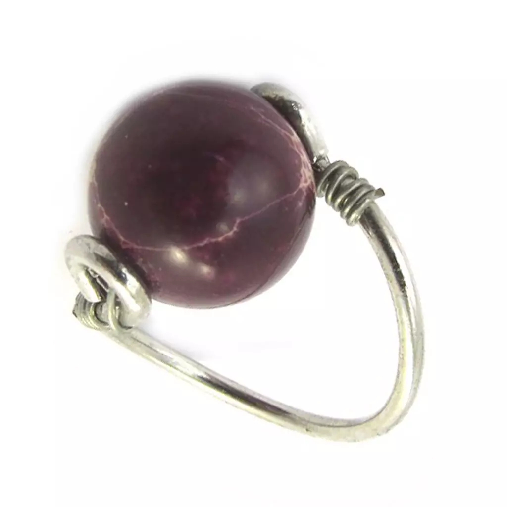 les trésors de lily Bague 'Mineralia' bordeaux [M8013]