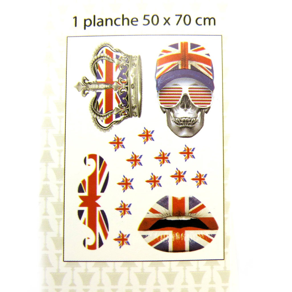 Planche de stickers \'So British\' (50x70 cm) - [M9140]