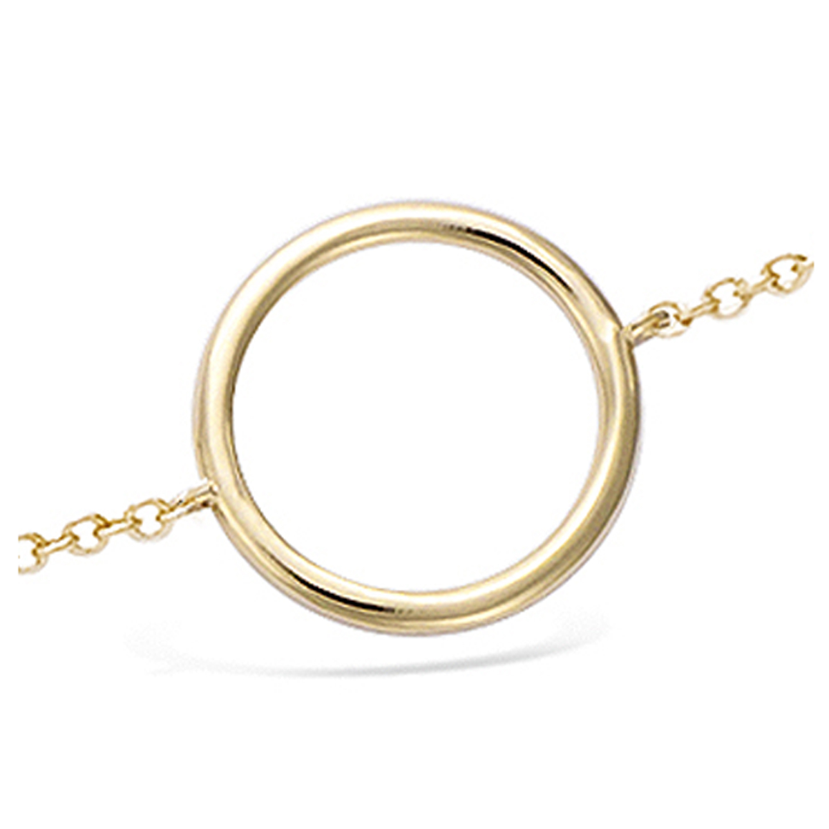 Bracelet Plaqué Or \'Zen\' doré (cercle) - 15 mm - [N6815]
