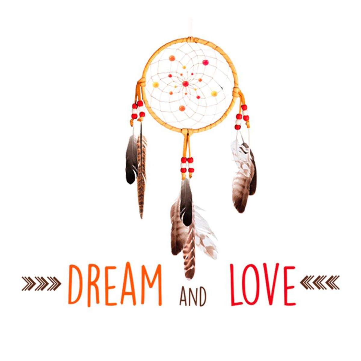 Planche de stickers \'Boho\' (\'Dream & Love\') - 50x70 cm - [P0371]