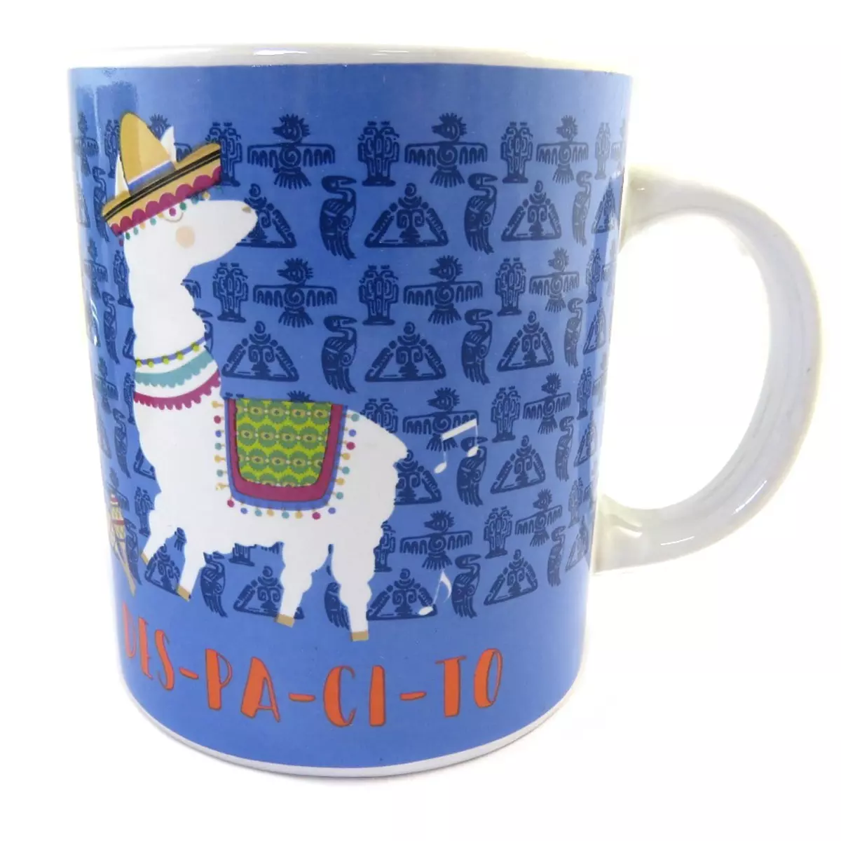 les trésors de lily Mug céramique 'Lama Mania' bleu (Despacito) 30 cl [Q1953]