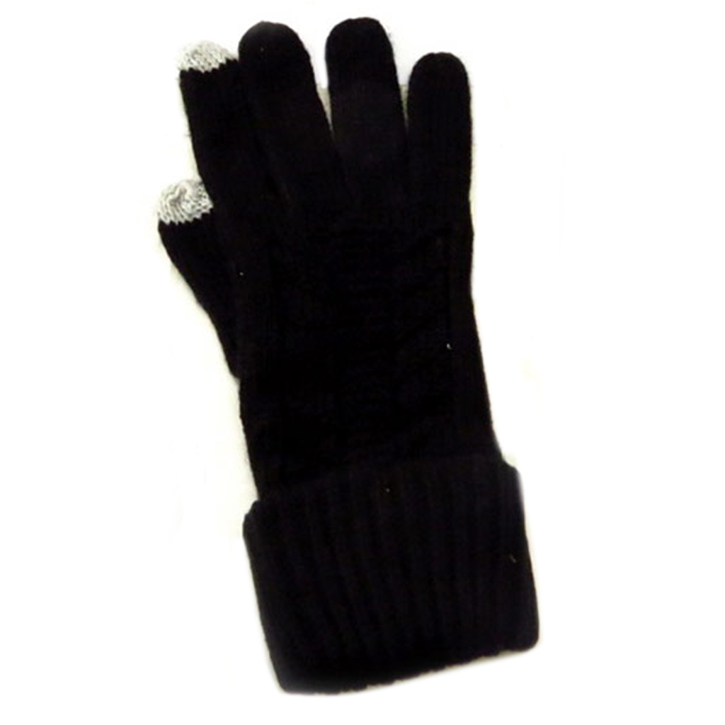 Paire de gants \'Indispensable\' noir (écran tactile) - [Q5181]