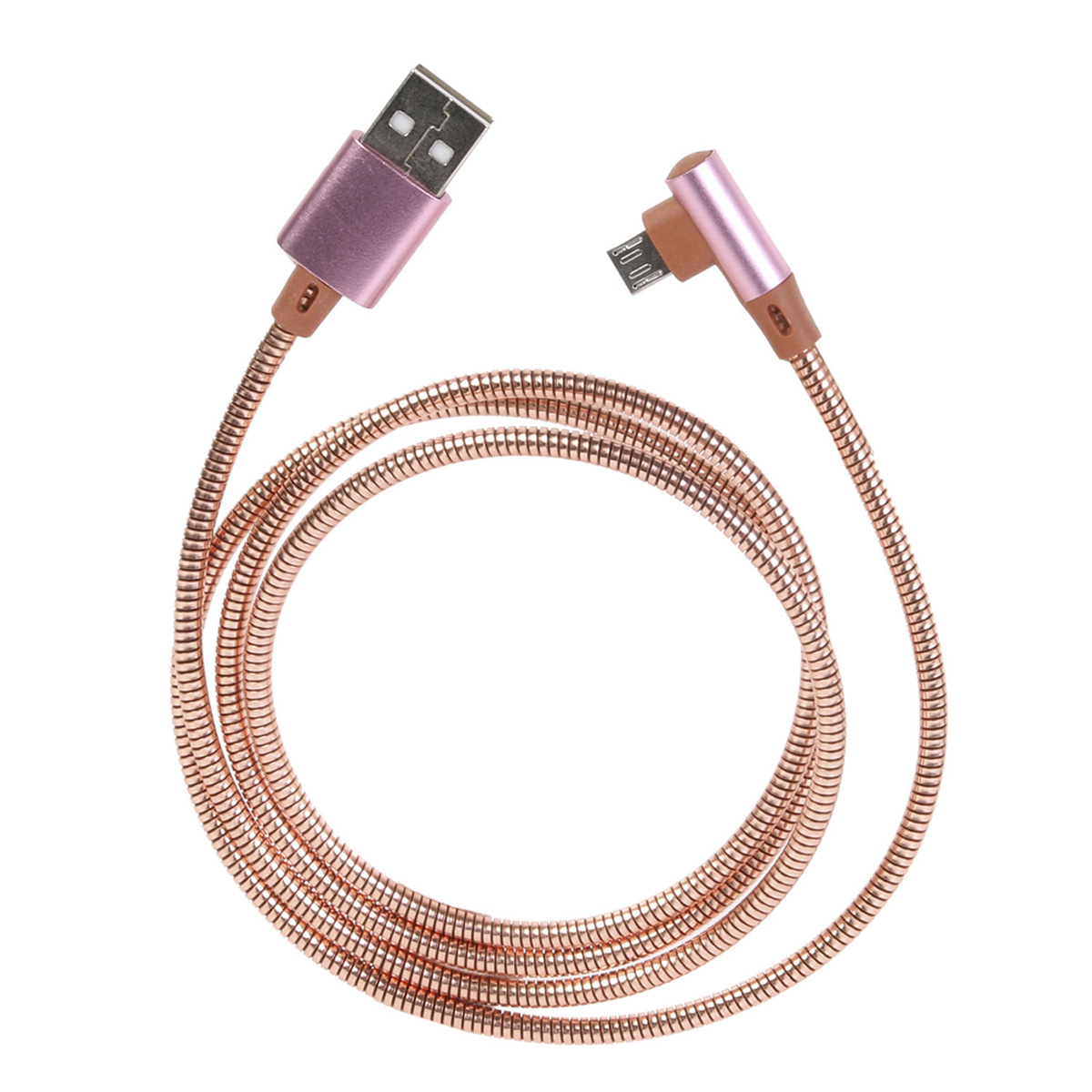 Cable de charge et syncro Android micro USB, rosé - 1 m - [R0320]