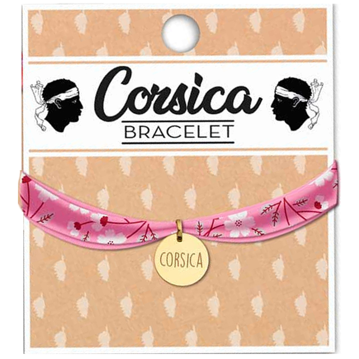 Bracelet \'Corsica\' rose liberty doré - 16 mm - [R2313]