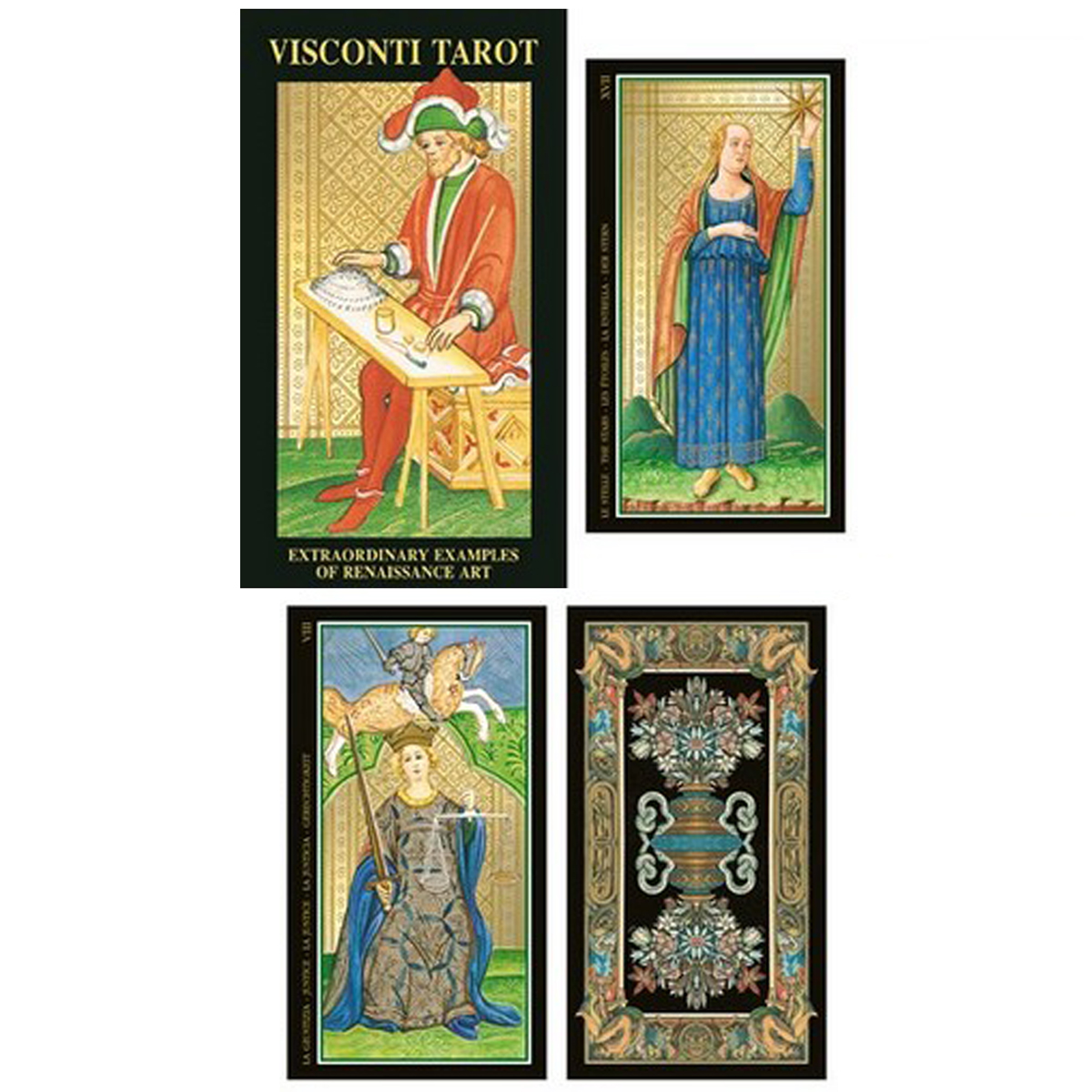 Tarot Createur Visconti Golden Collection 12x7 Cm A0949