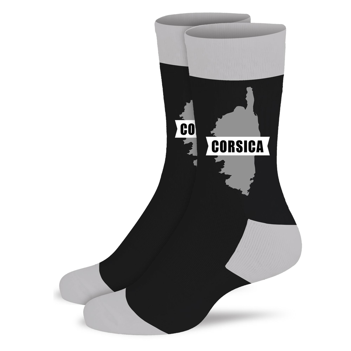 Chaussettes coton tendresse \'Corsica\' noir - taille unique - [A0991]