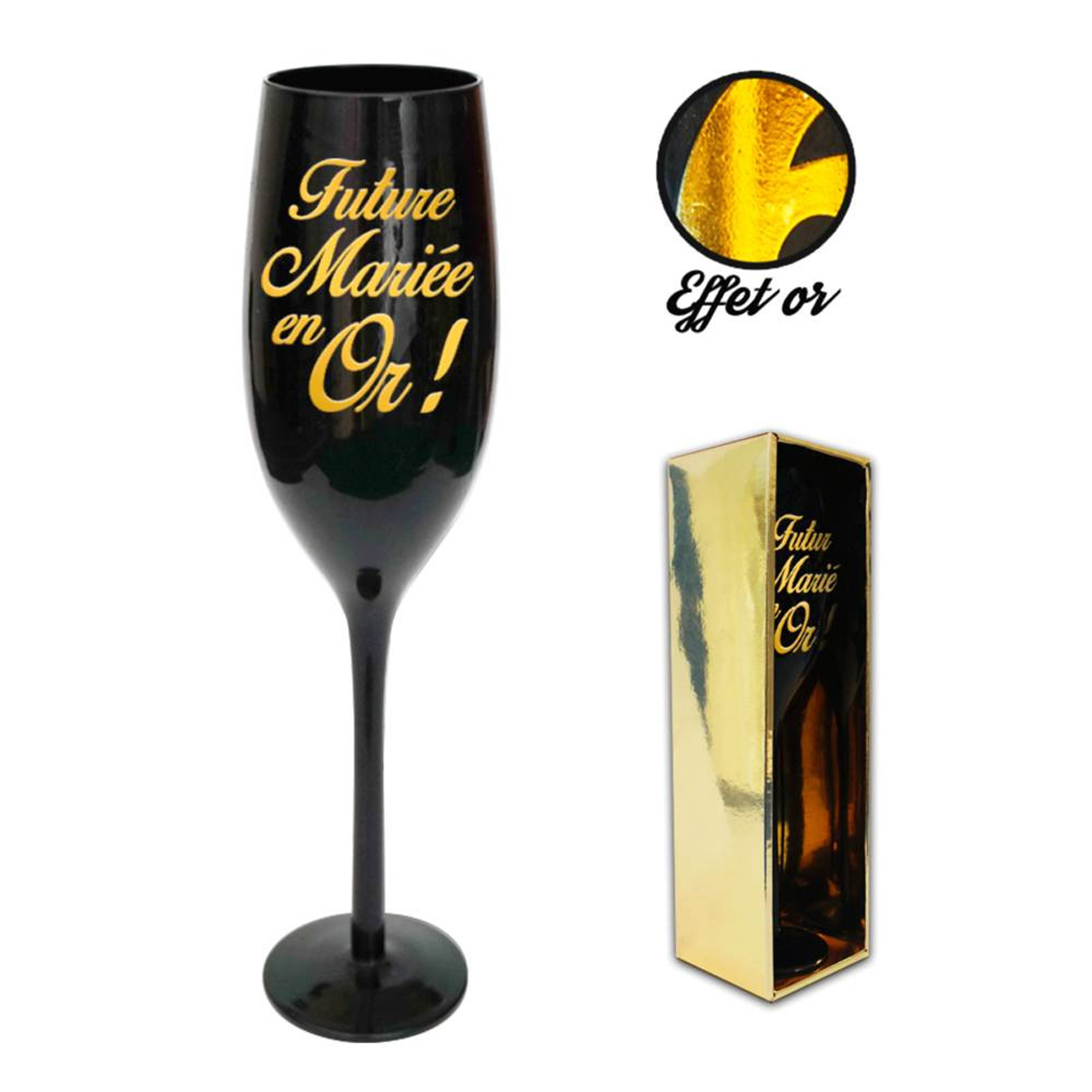 Coupe Flute A Champagne Futur Mariee En Or Noir Dore 24 Cm N2742 Coupe Flute A Champagne Futur Mariee En Or Noir Dore 24 Cm N2742