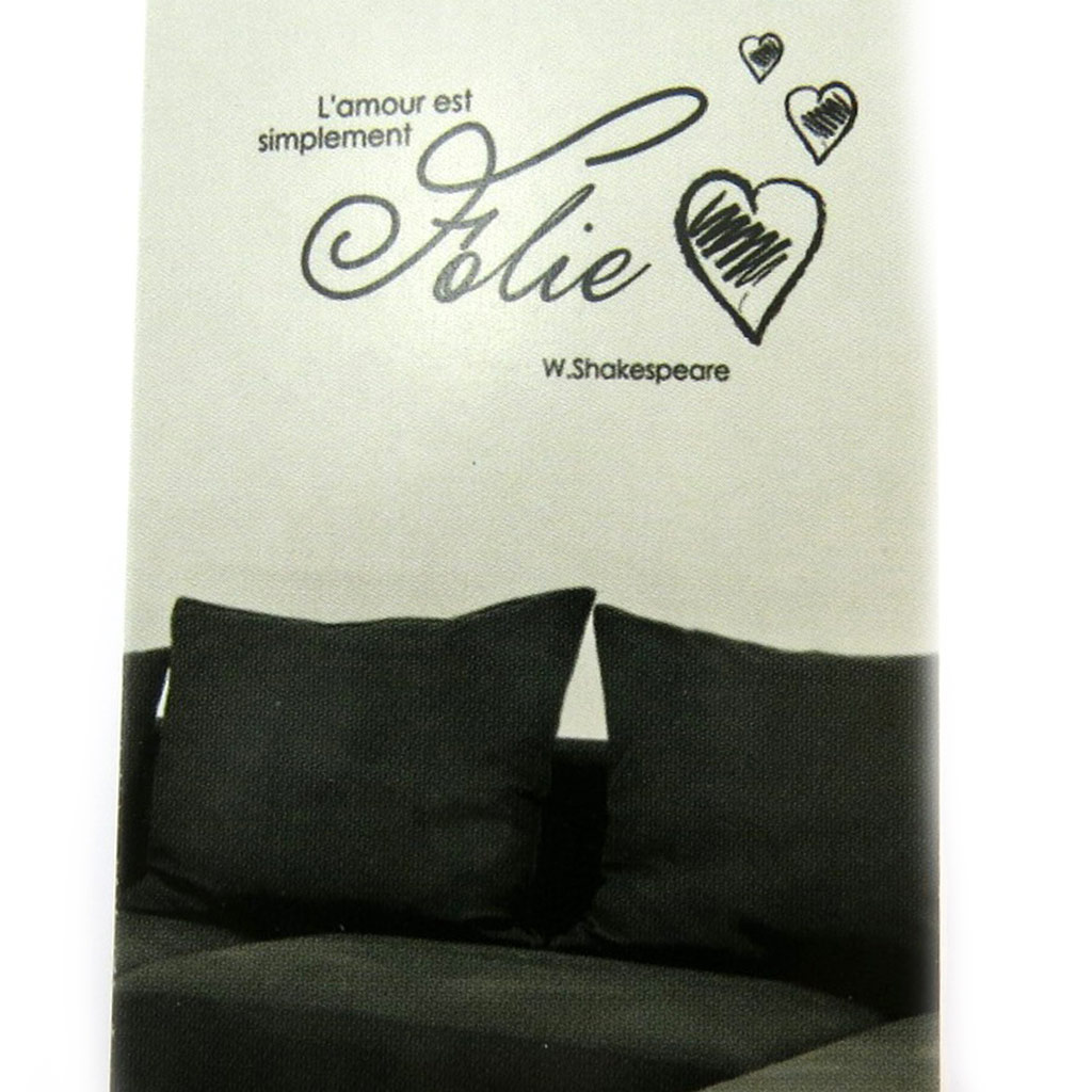 Planche de stickers \'Proverbes\' L\'Amour est simplement Folie - Shakespeare (20x70 cm) - [N4134]