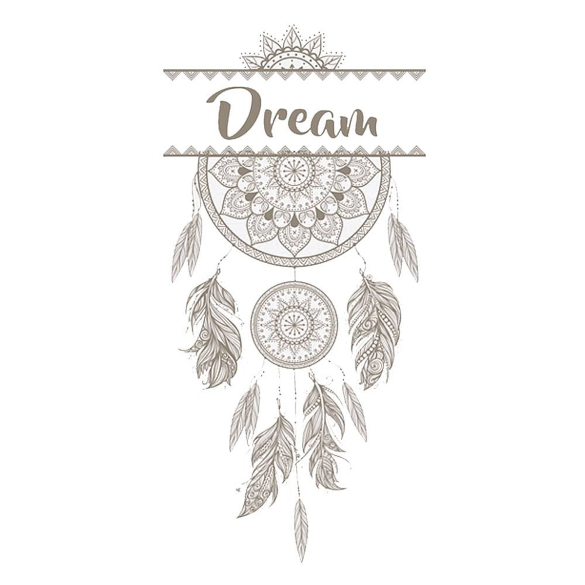 Planche de stickers \'Boho\' (Dream) - 20x70 cm - [P5294]