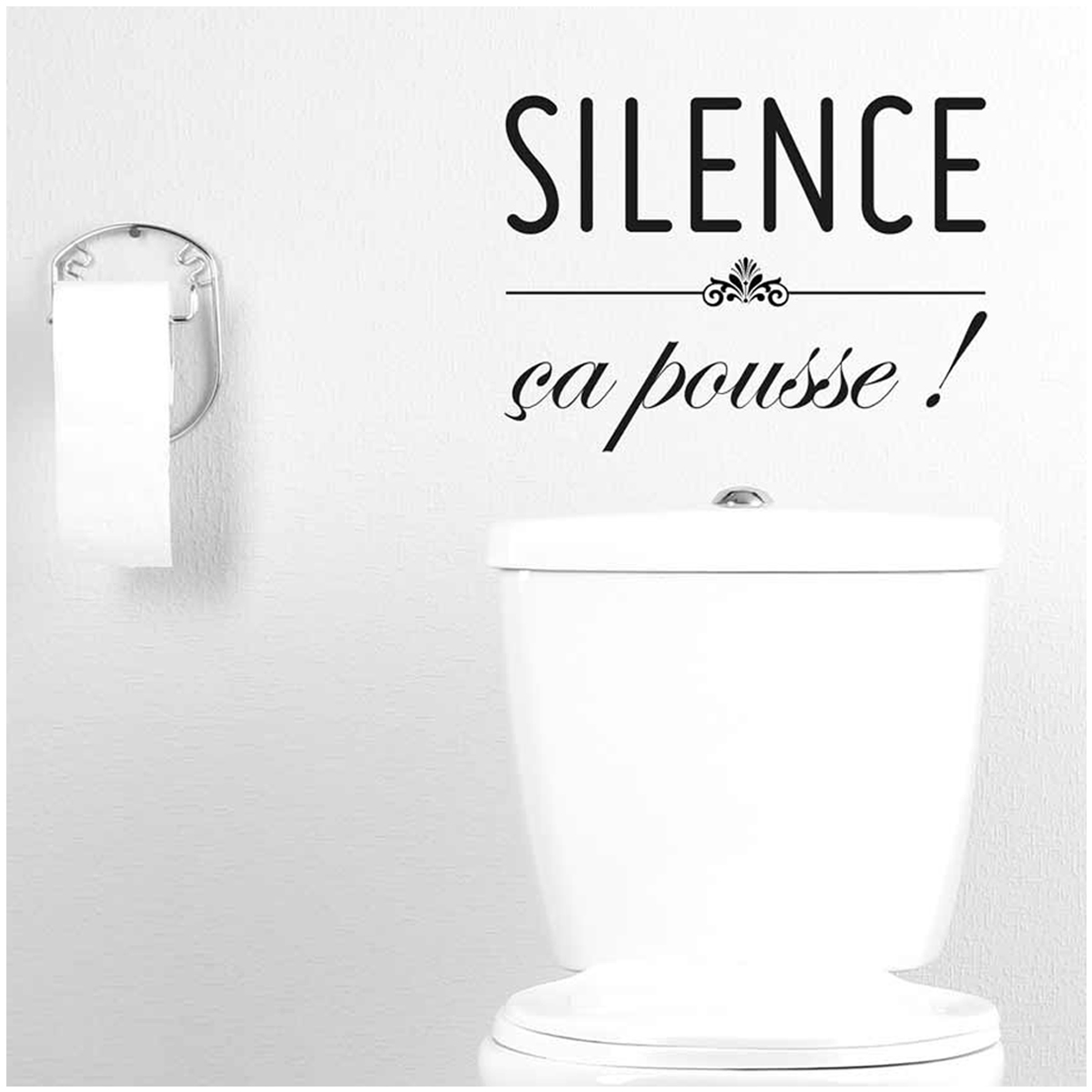 Planche de stickers \'Messages\' (Silence ça pousse !) - 20x70 cm - [Q6526]