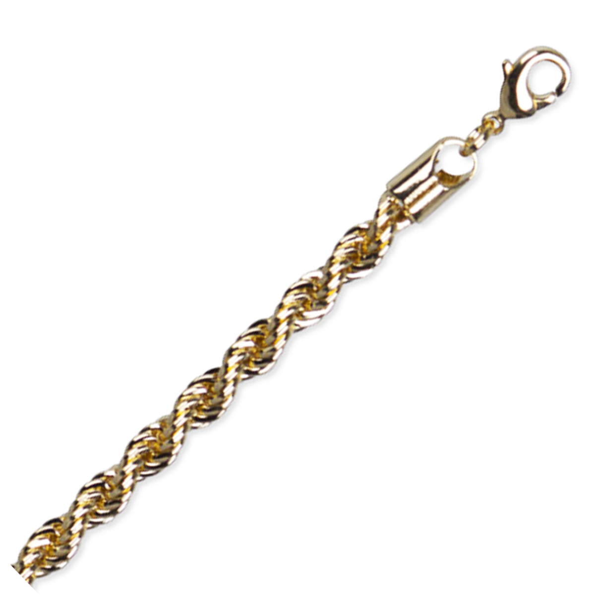 Chaine Plaqué Or \'Maille Corde Ronde\' - 50 cm 5 mm - [R3473]