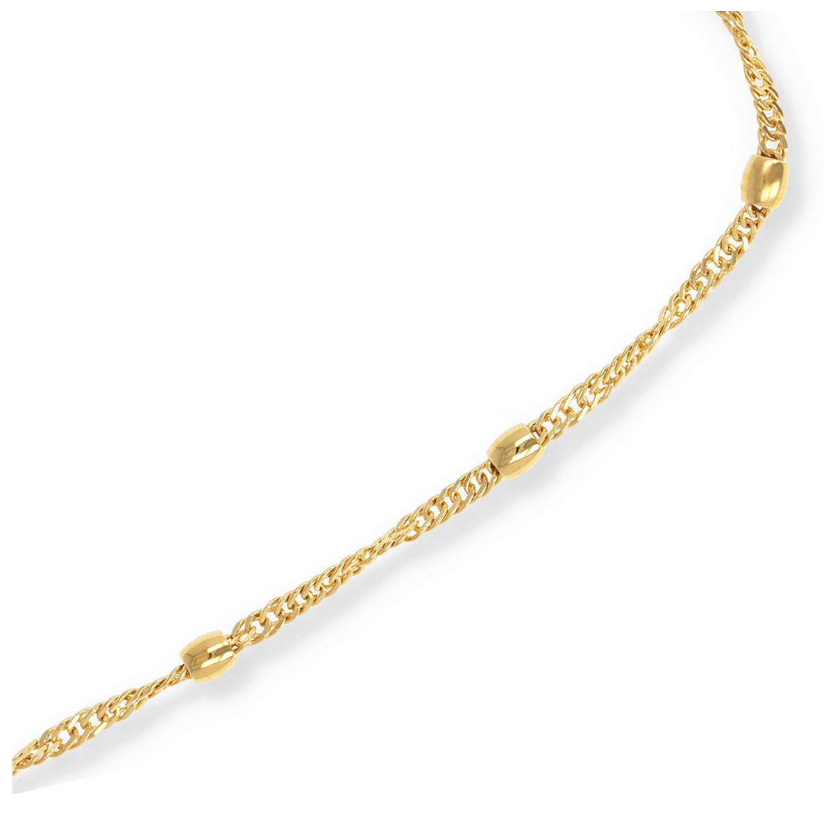 Bracelet Plaqué Or \'Chorégraphie\' doré - 19 cm 3 mm - [R3920]
