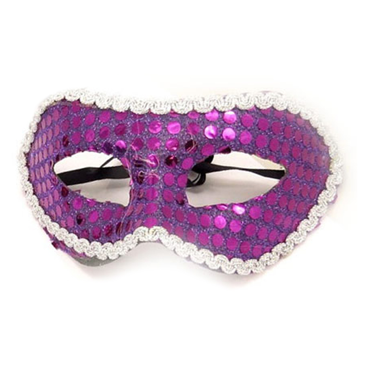 Masque paillettes \'Carnaval de Venise\' violet - taille unique - [A1575]