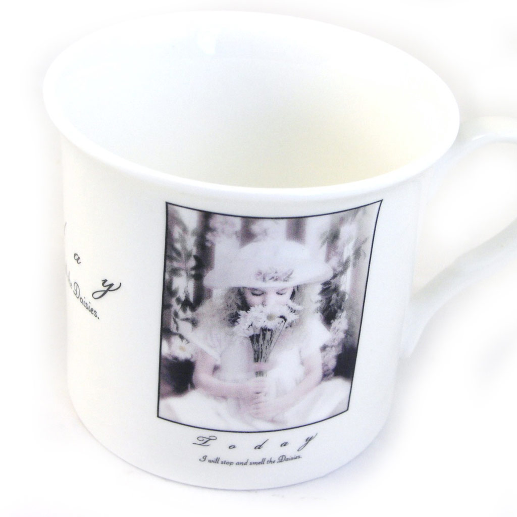 Tasse Mug \'Innocence\' noir blanc - 8x9 cm - [G1485]