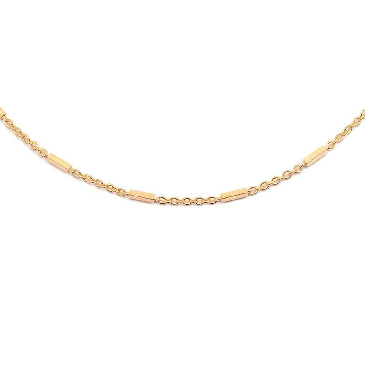 Collier Plaqué Or \'Chorégraphie\' doré - 45 cm 1 mm - [L4582]