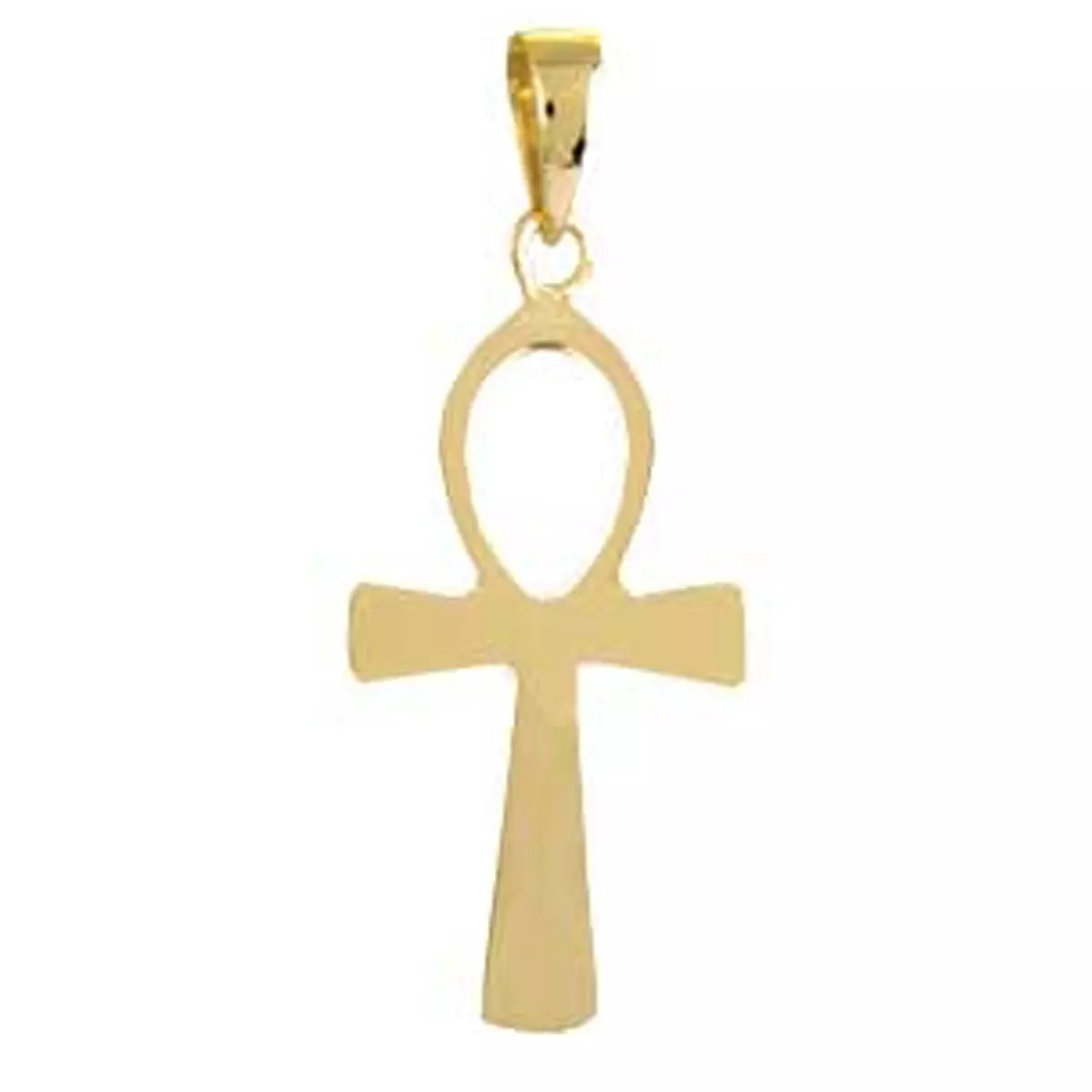 les trésors de lily Pendentif Plaqué Or 'Croix Egyptienne' doré 25x15 mm [M7010]
