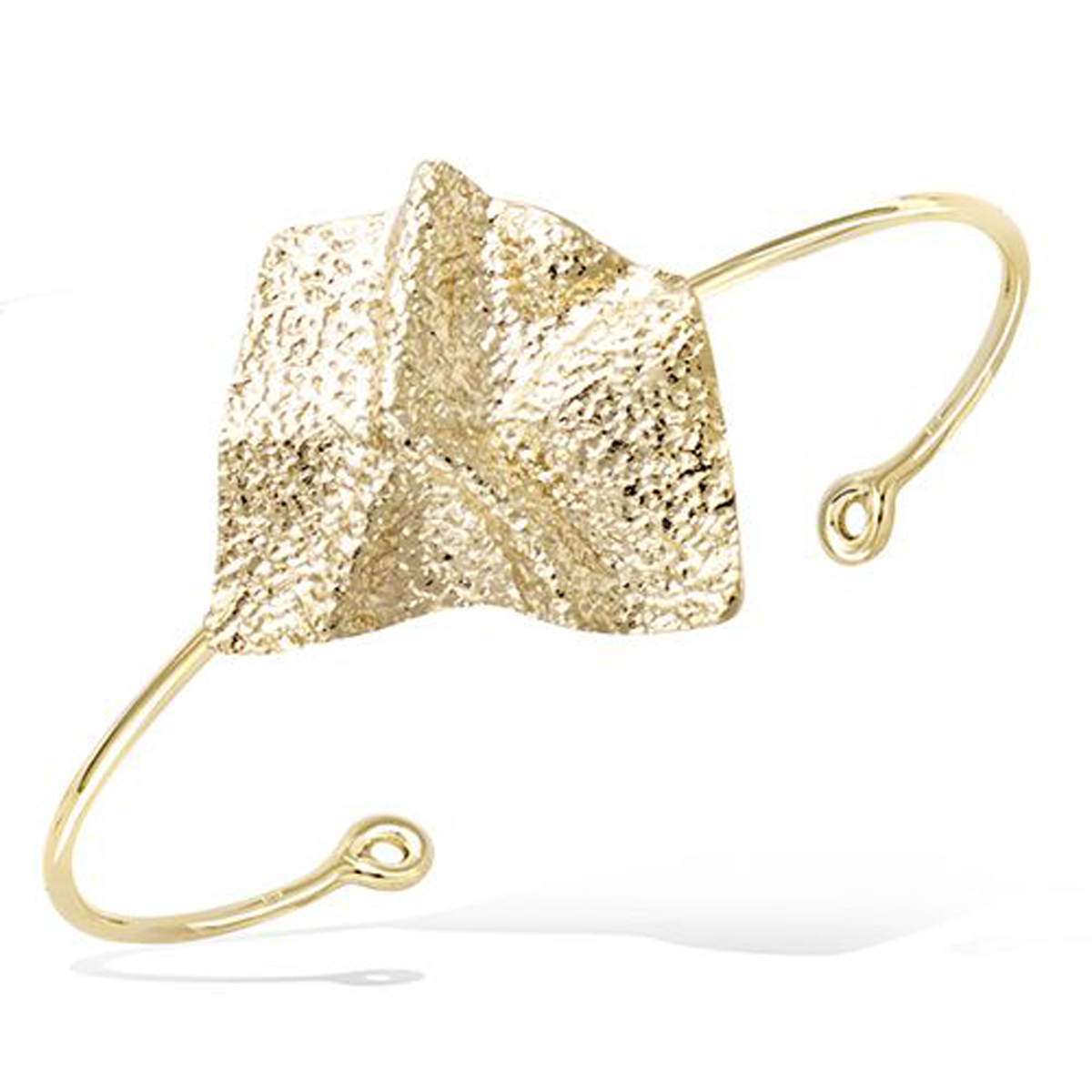 Bracelet Plaqué Or \'Cléopatra\' doré - 56 mm, 30x30 mm - [R4190]
