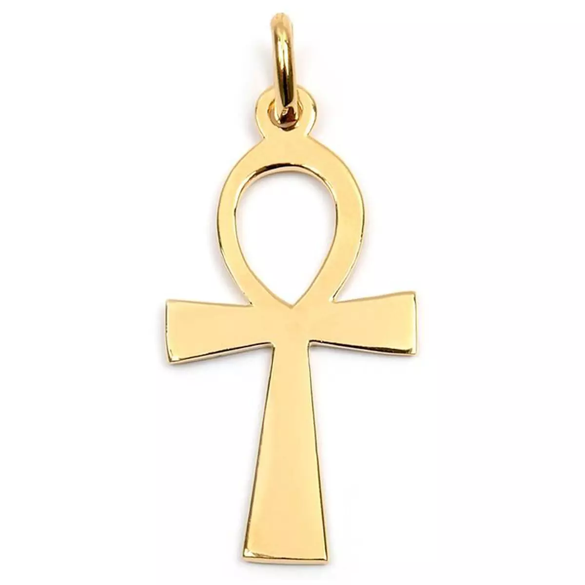 les trésors de lily Pendentif Plaqué Or 'Croix Egyptienne' doré 34x15 mm [M8744]