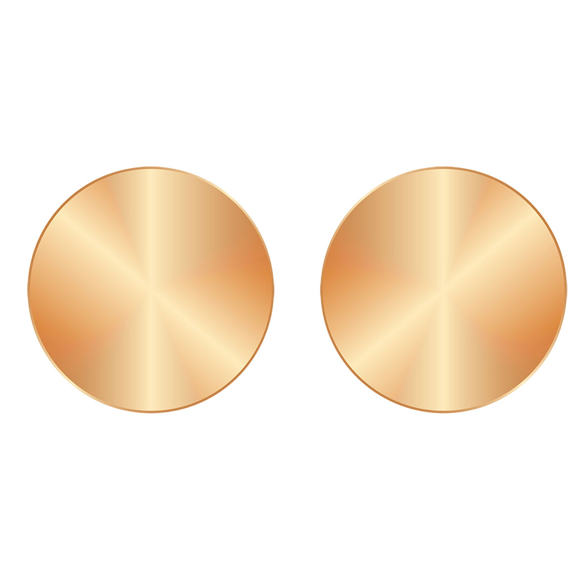 Boucles acier \'Chorégraphie\' rosé - 7 mm (pastille) - [R4847]
