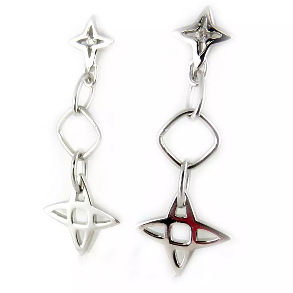 les trésors de lily Boucles Argent 'Chorégraphie' [F7147]