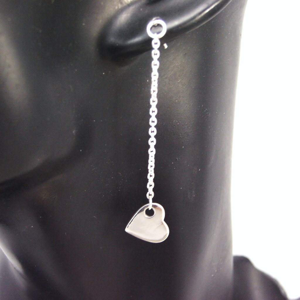 Boucles Argent \'Love Chorégraphie\'  - [G1943]
