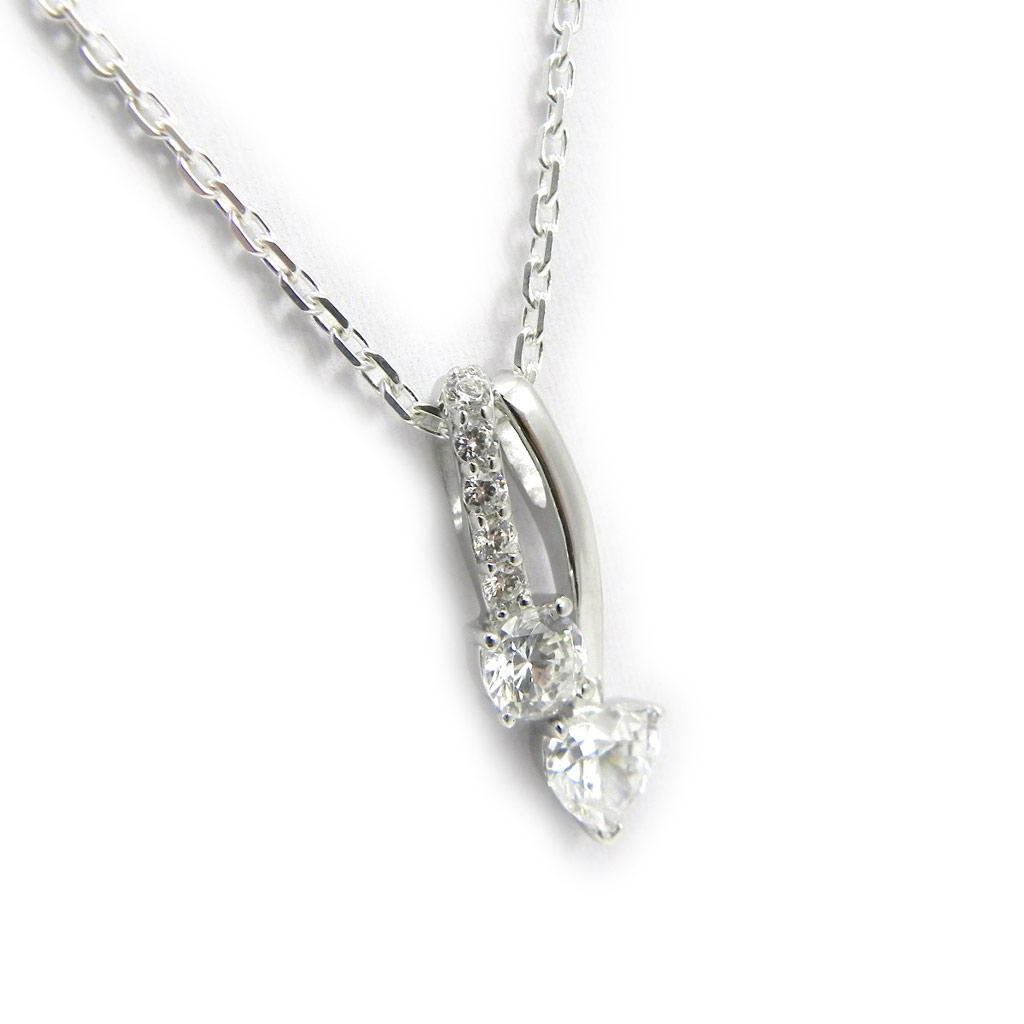 Collier Argent \'Scarlett\' blanc - [G9102]