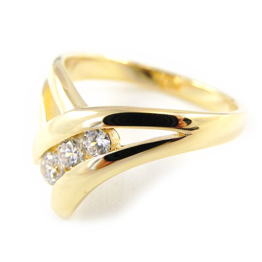 Bague Plaqué Or \'Câlin\'  - [H2682]