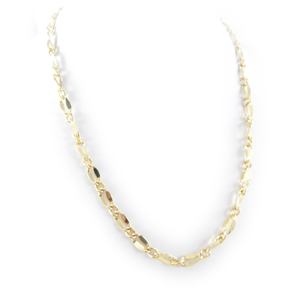 Collier Chaine Plaqué Or \'Chorégraphie\'  - [H2924]