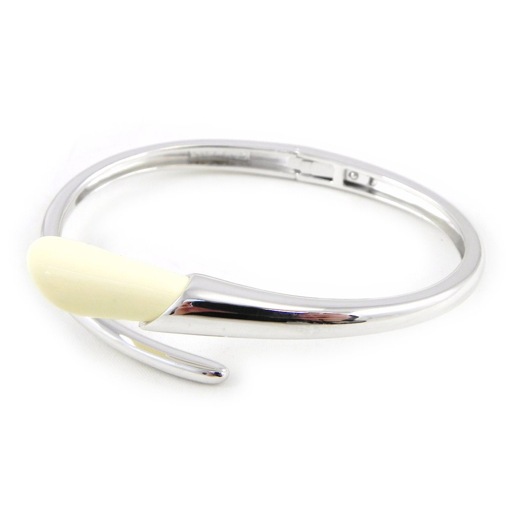 Bracelet argent \'Calypso\' beige argenté - [H3357]
