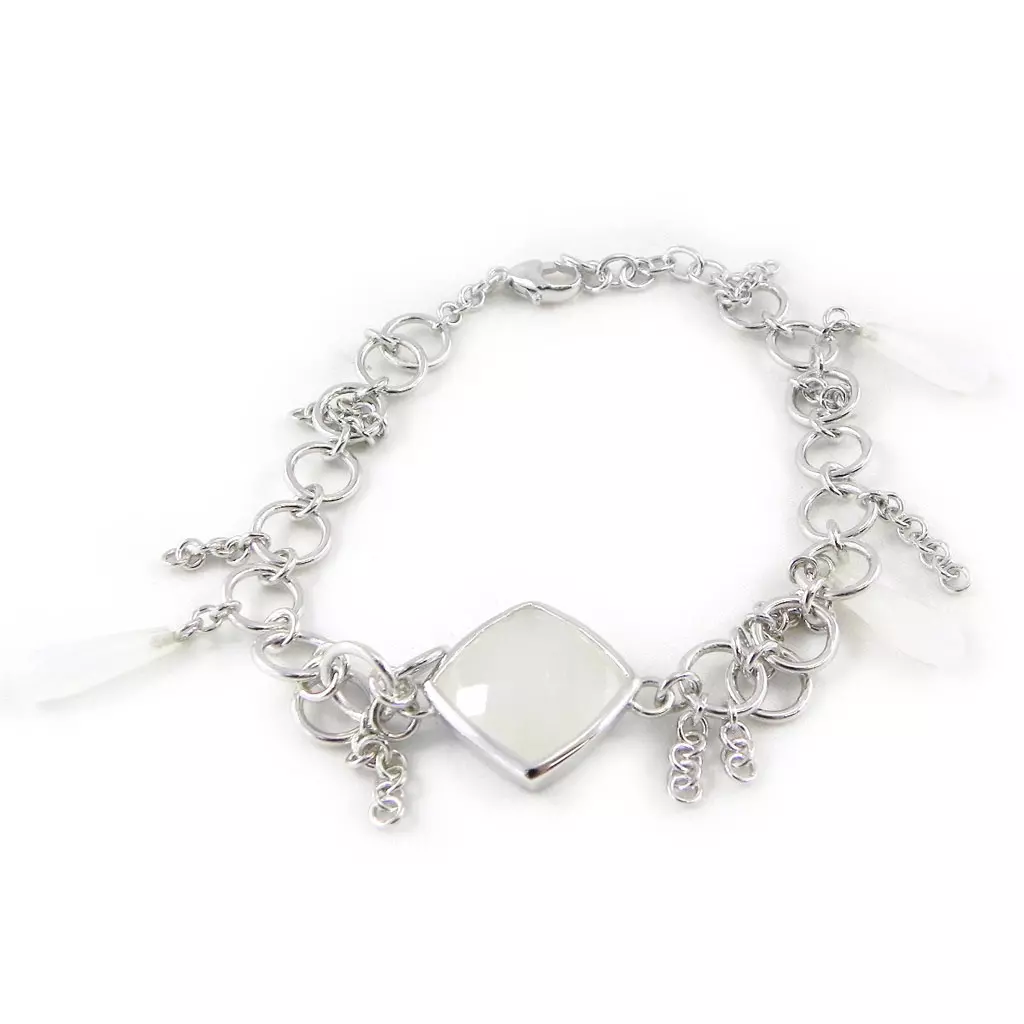 les trésors de lily Bracelet argent 'Calypso' blanc [H3383]