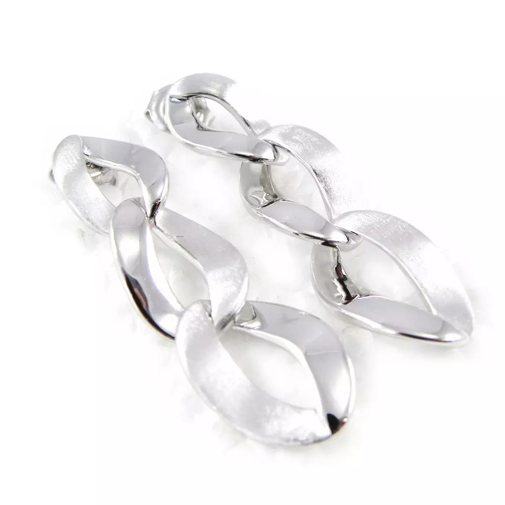 les trésors de lily Boucles Argent 'Chorégraphie' [H3414]