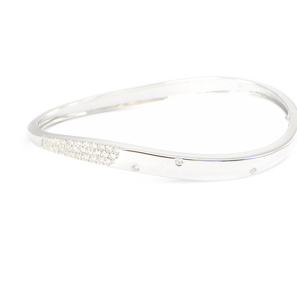 Bracelet Argent \'Déesse\' blanc - [I2935]