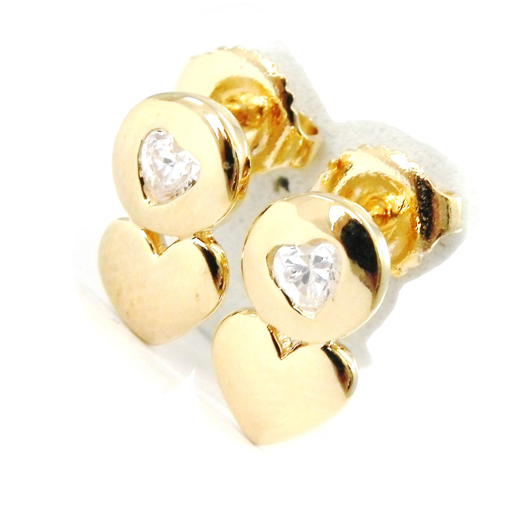 Boucles Plaqué Or \'Love\'  - [I3164]