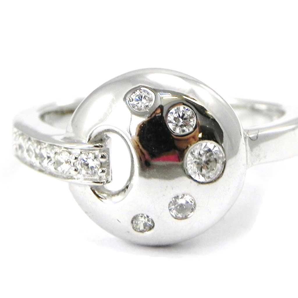 Bague argent \'Déesse\' blanc - [I3287]