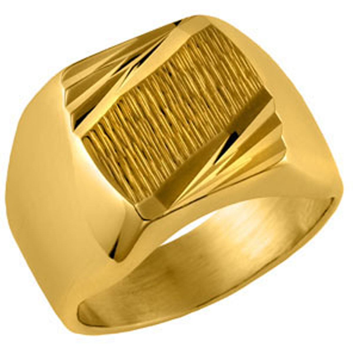 Chevalière plaqué or \'Karl\'  - [K6347]